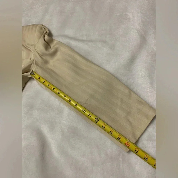 Andre Barreau Women's 2 Piece Suit Blazer Skirt Beige Work Size 10 - Picture 11 of 14